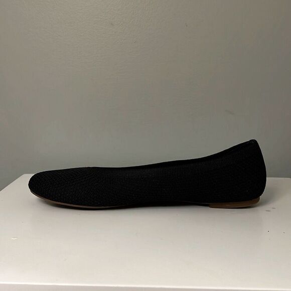 Lucky Brand Women's Black Solid Knit Slip On Round Toe Ballet Flats - Picture 8 of 9